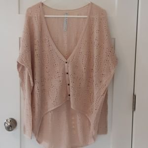 Free People New Romantics long sleeve beige knit